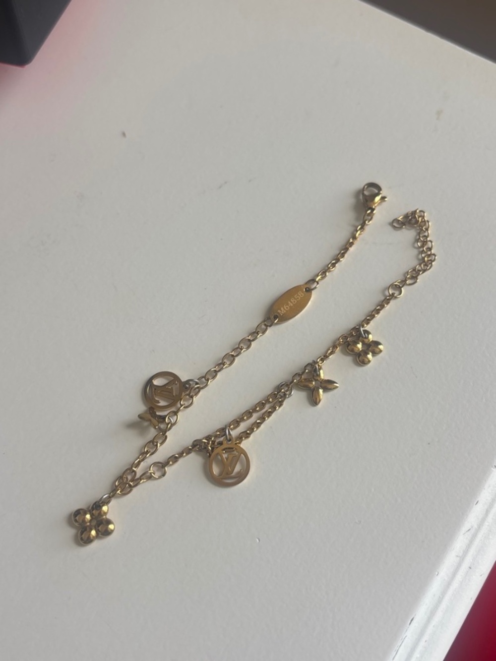 Gold Vintage Chains Brand Louis Vuitton Bracelet